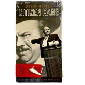 NWT - Sealed Orson 1941 Welles Citizen Kane Movie Black & White VHS Tape